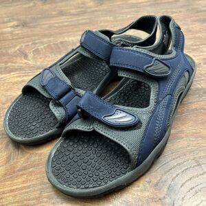 Faded Glory‎ Men's Felix Blue Gray Strap Adjustable Sandals Shoes Sz 12